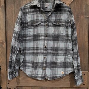 CARHARTT Plaid Button-Up Shirt SIZE Small